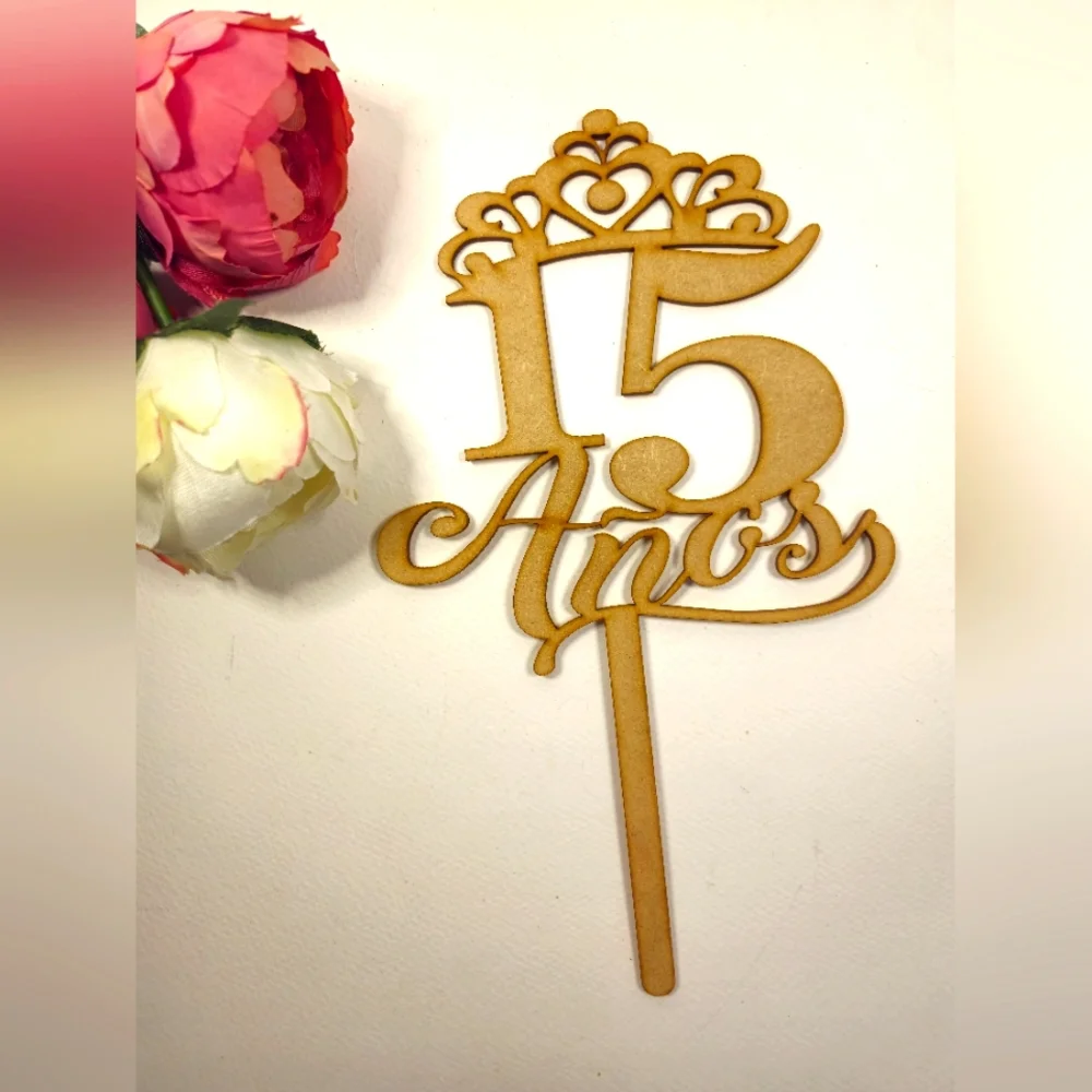Mis 15 Años Cake Topper.  Cake Topper Pastel de Quinceañera. 15th Birthday Cake